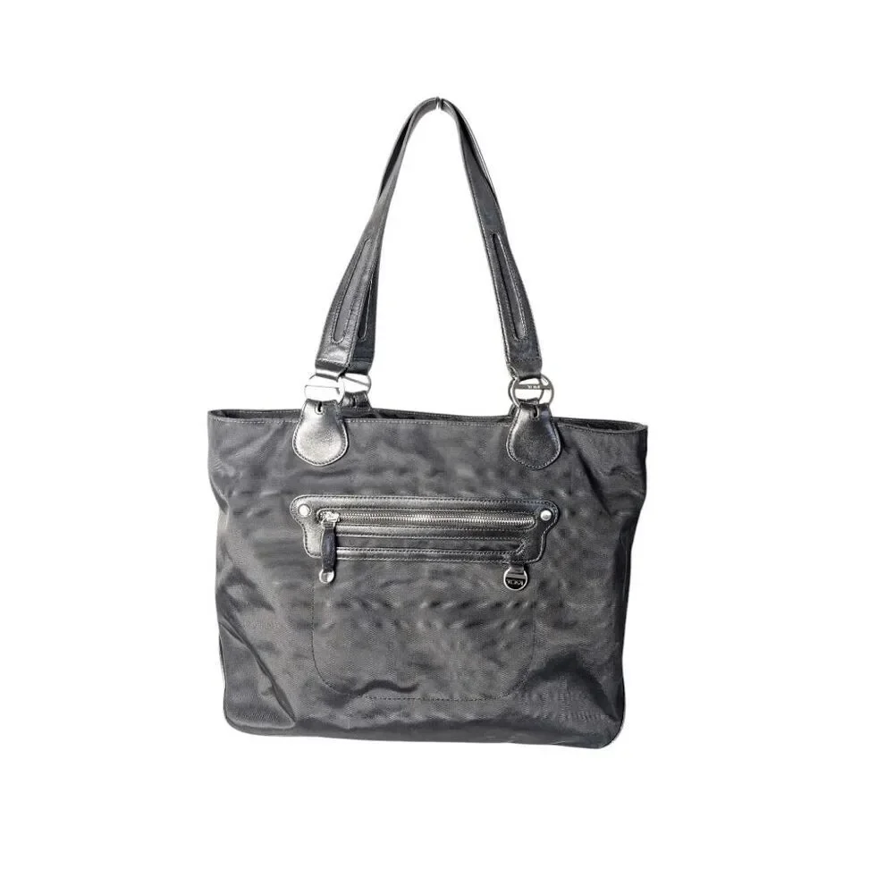 TUMI Ballistic Nylon/Leather Tote